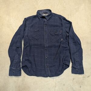 Chrome Industries Flannel Men's S Blue Check Flaw Long Sleeve